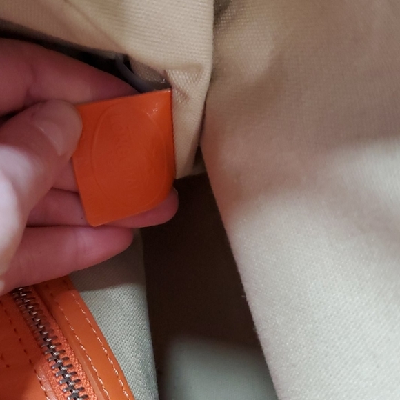 SOLD / Longchamp bag - orange - Picture 6 of 10